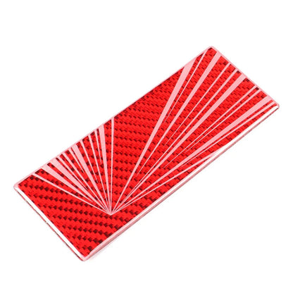 Carbon Red Trunk Emblem Decal for Tesla Model 3, Y, X (2017-2023)