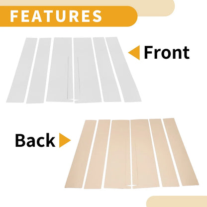 6 x Door Pillar Window Trim for Honda STEPWGN (2022-2024) Chrome Silver Tone