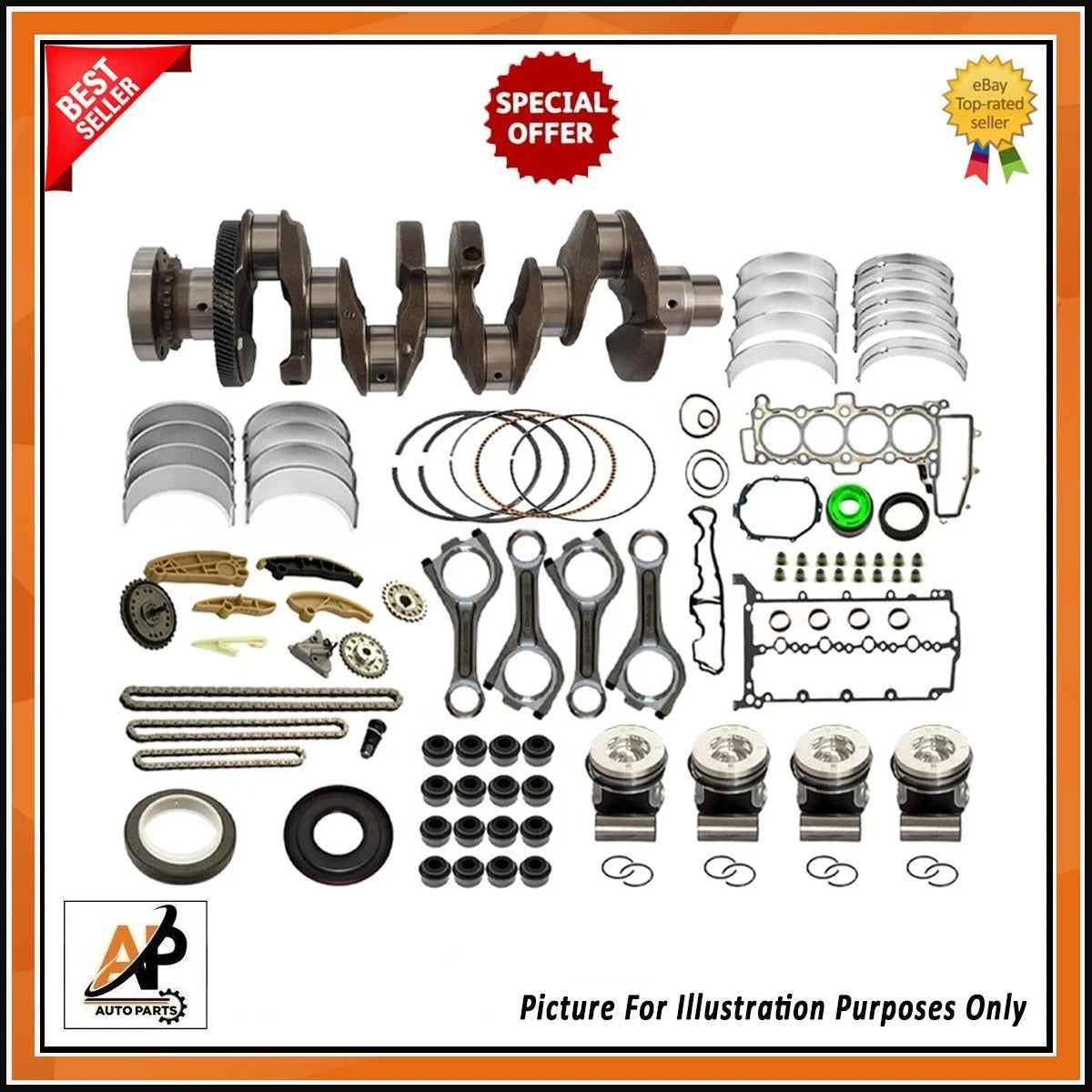 Crankshaft With Gear Replacement for Range Rover 2.0 (204DTD) (2013–2022)