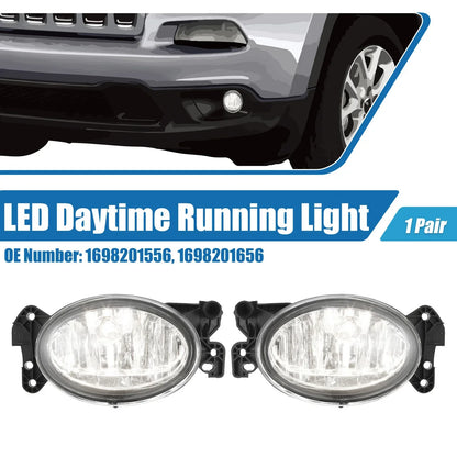 Driving Fog Lights for Mercedes (1698201556) - Aluminum Plastic White