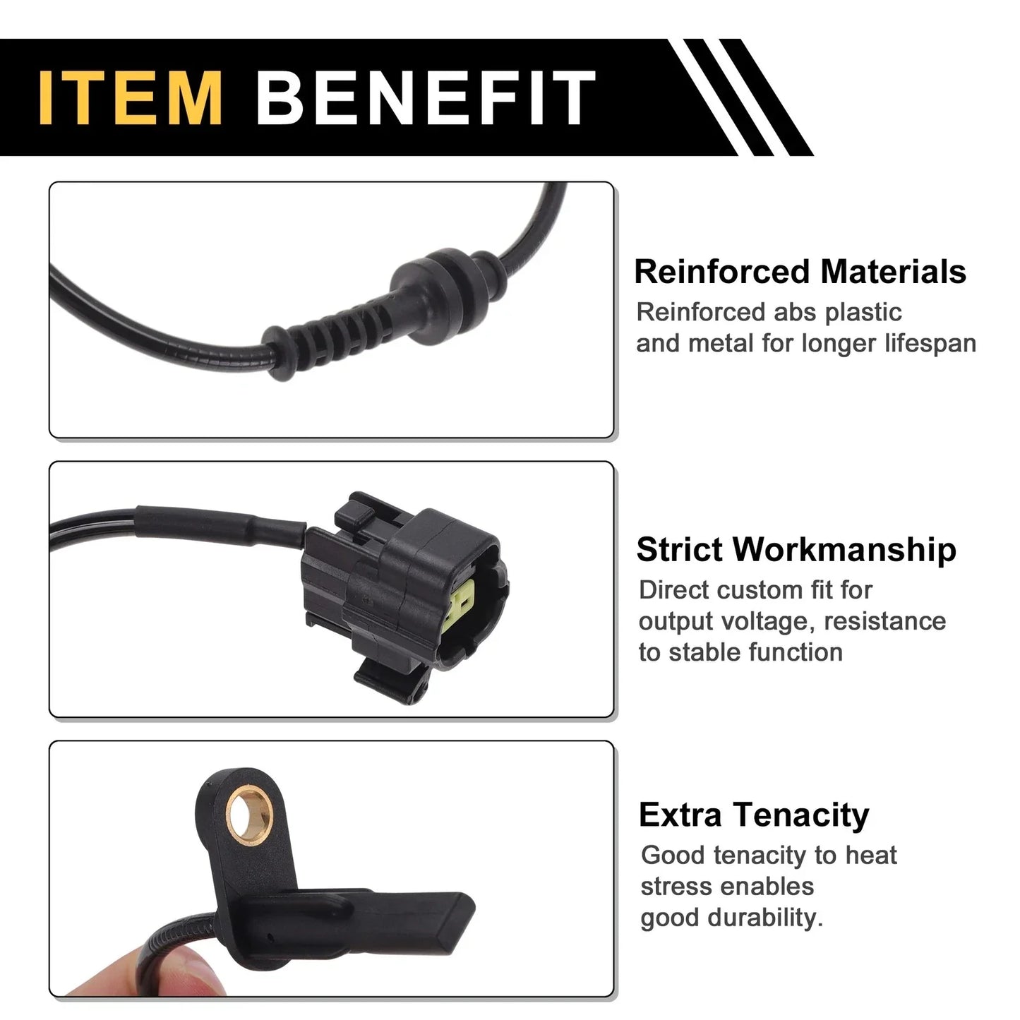 ABS Wheel Speed Sensor for Chevrolet Sail 2012-2014 - 1 Pc Rear Left