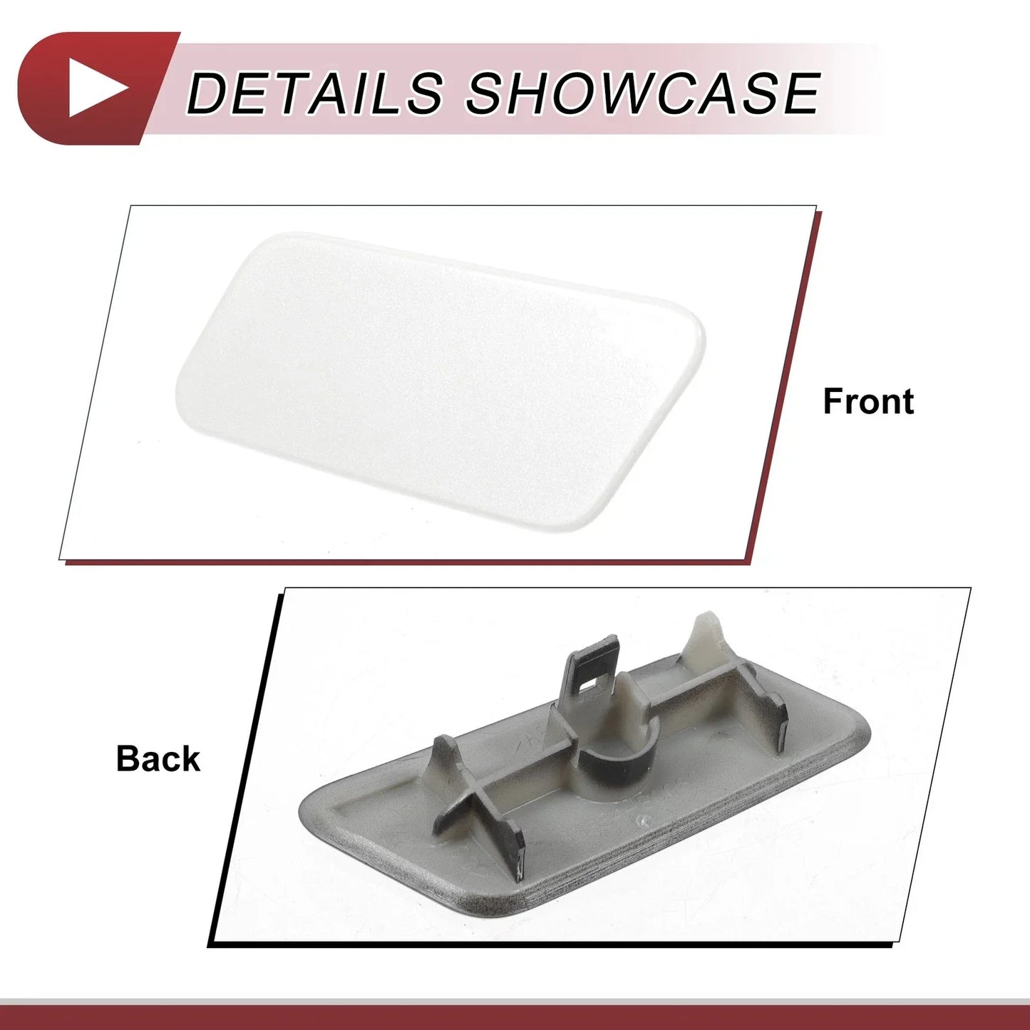 Front Left Washer Nozzle Cover for Lexus LX570 (2016-2021) - White 1 x Cap