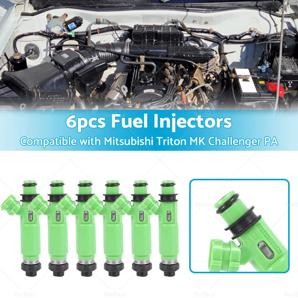 6PCS Fuel Injectors for MITSUBISHI TRITON MK 6G72 3.0L V6 (1996-2006)