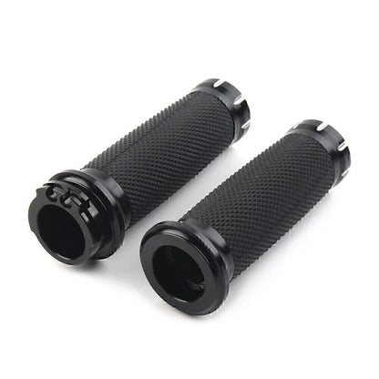 1" Black Handlebar Grips  for Harley Dyna Sportster XL883 1200 Softail (2004-2023)