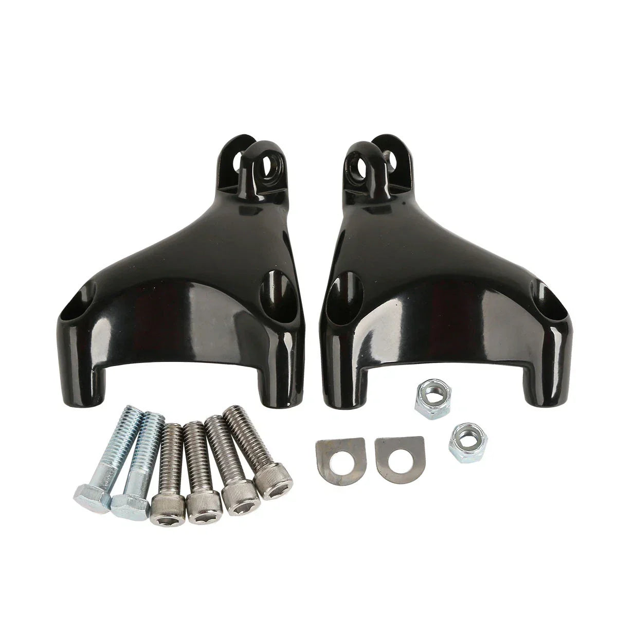 Black Passenger Foot Pegs for Harley Sportster XL883 1200 (2004-2013)