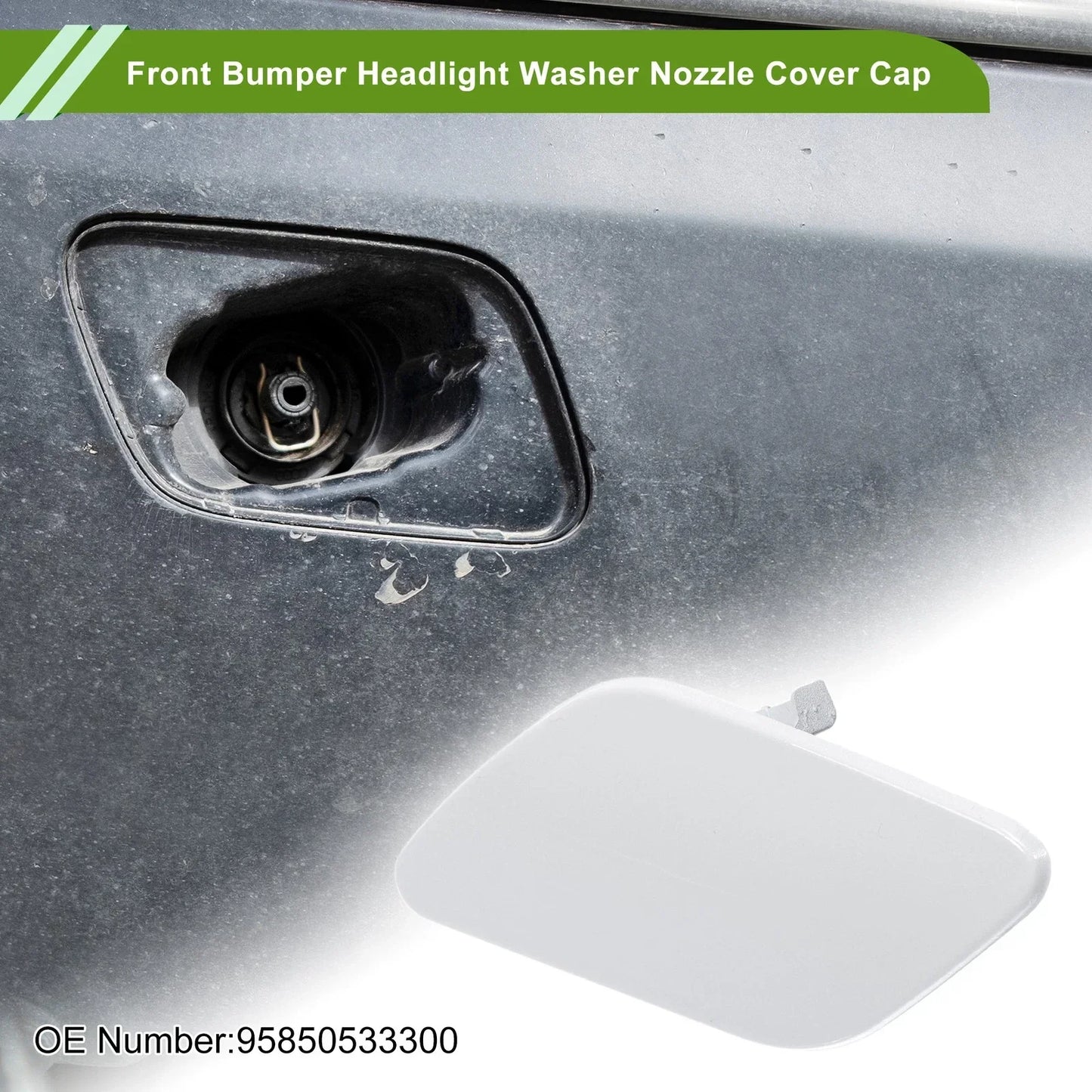 Washer Nozzle Cover for Porsche Cayenne 92A (2011-2018) - White Cap