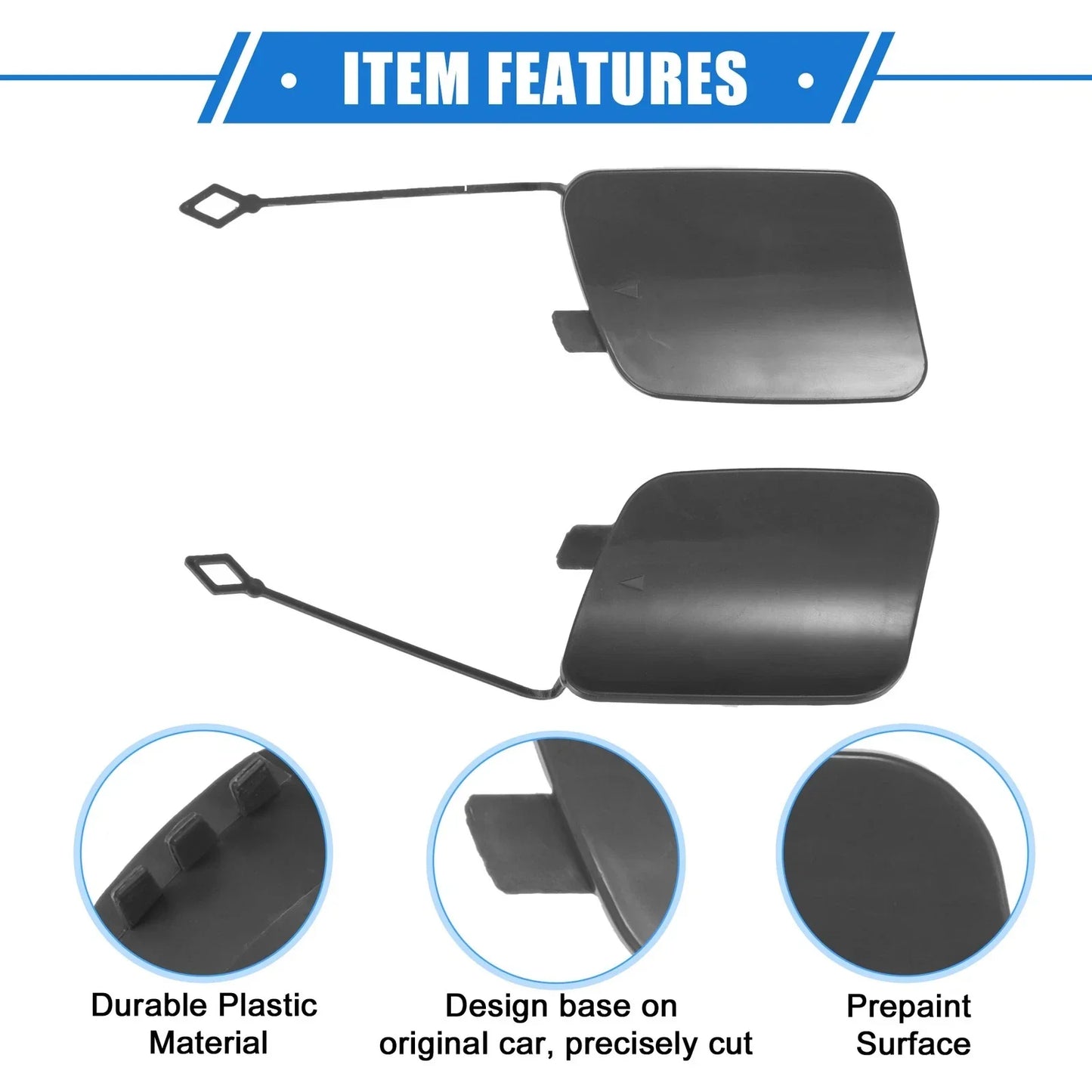 Rear Tow Hook Eye Hole Cover Cap for BMW X5 (2016-2018)