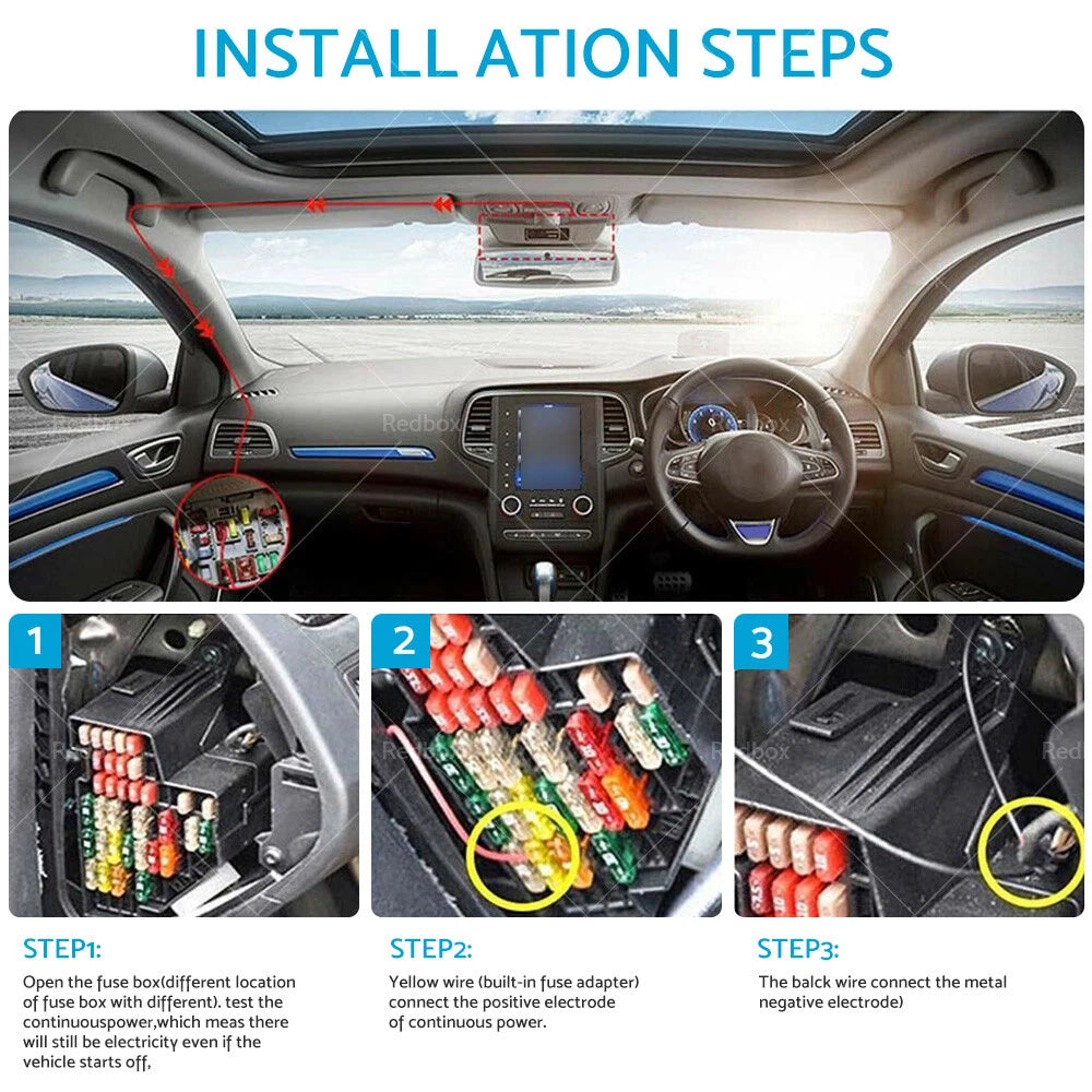 3.2m Hard Wire Kit for Uniden IGO CAM 85R (2018-2023)