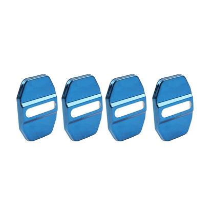 Blue Door Lock Protective Covers for BMW F40, F45, Benz C-Class, Maserati