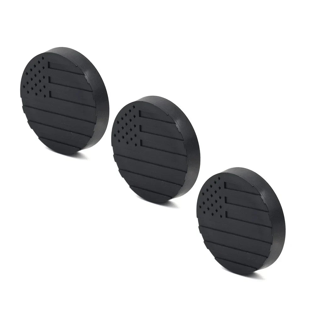 3 x Lock Door Key Hole Socket Cover Trim for Jeep Wrangler TJ JK JL JT