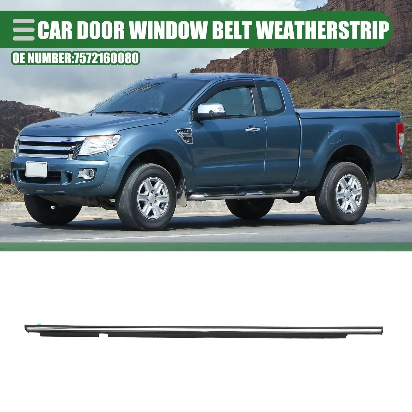 Rear Left Door Window Belt Weatherstrip for Lexus GX 470 (2003-2009)