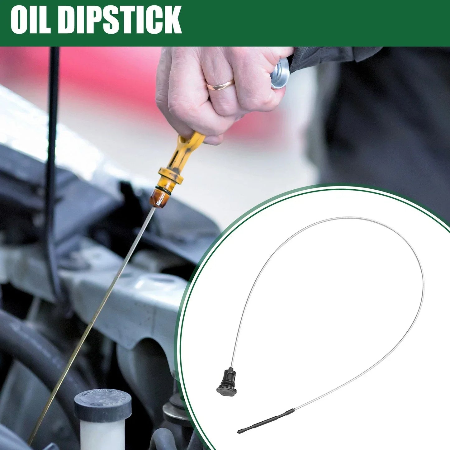 Engine Oil Level Dipstick for Dodge Challenger (2008-2012) Black