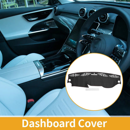 Dashboard Cover Mat for Mercedes-Benz C-Class (2011-2013) Black Red