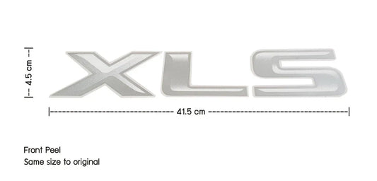 SILVER XLS Rear Tailgate Decal Sticker for Ford Ranger (2005-2011)