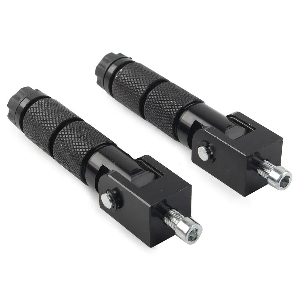 8mm Folding Footpegs for Electric Motor Bicycle ATV Black