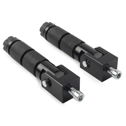 8mm Folding Footpegs for Electric Motor Bicycle ATV Black