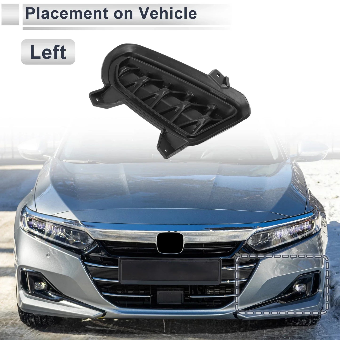 Front Left Fog Light Grill for Dodge Durango (2014-2022)