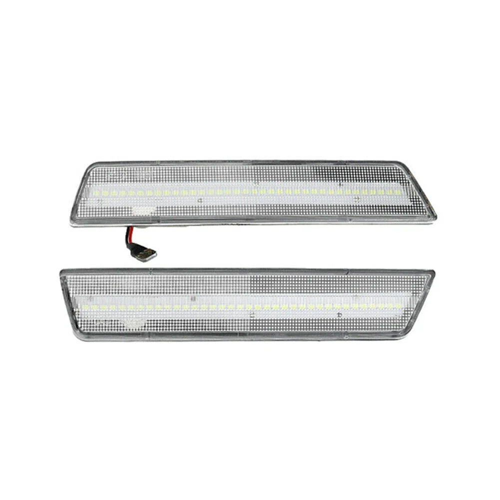 White LED Rear Side Marker Lights Pair for Dodge Challenger/Charger (2008-2014)
