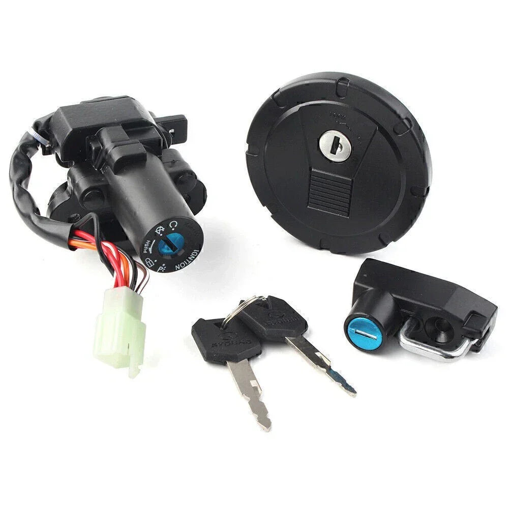 Ignition Switch Fuel Gas Cap Seat Lock Key for Kawasaki KLX250/250S/SF (2006-2023)