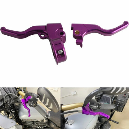 Purple Handle Brake Clutch Levers for Harley Sportster 883/1200 (2010-2023)