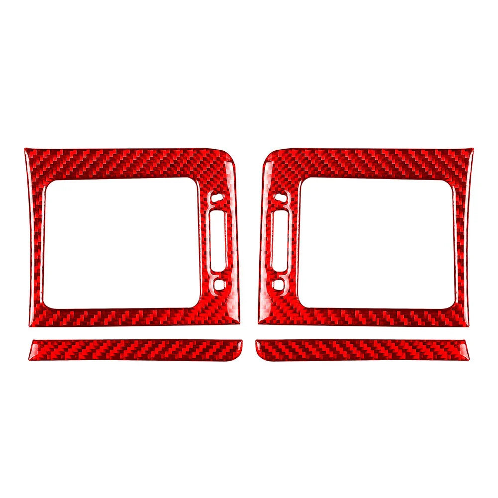 Red Dashboard Side Air Vent Outlet Cover Trim for Subaru WRX STi (2015-2021)