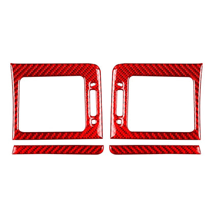Red Dashboard Side Air Vent Outlet Cover Trim for Subaru WRX STi (2015-2021)
