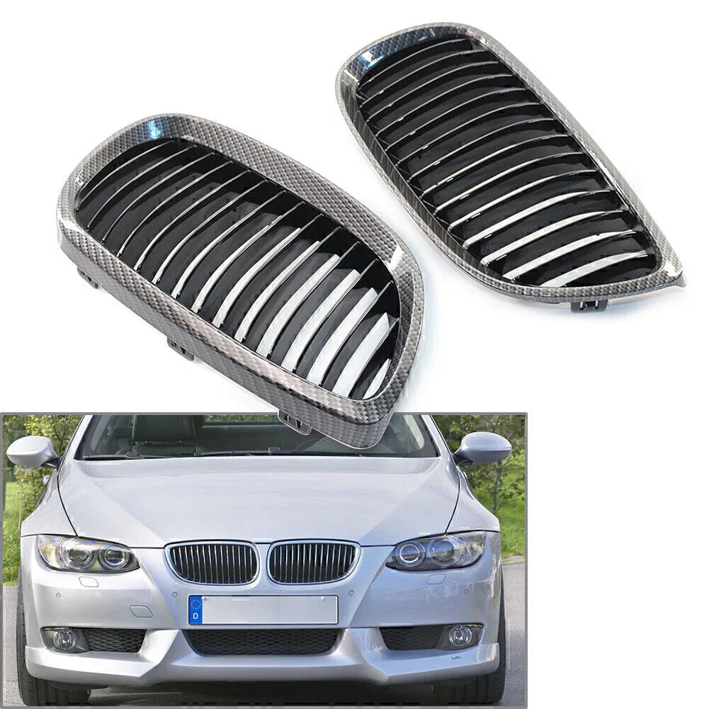 Left & Right Front Kidney Grille for BMW E92 E93 2DR LCI (2006-2009)
