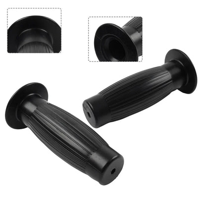 Universal 7/8" 1" Easy-Hold Hand Grips for Vintage Motorcycle Handlebars Black