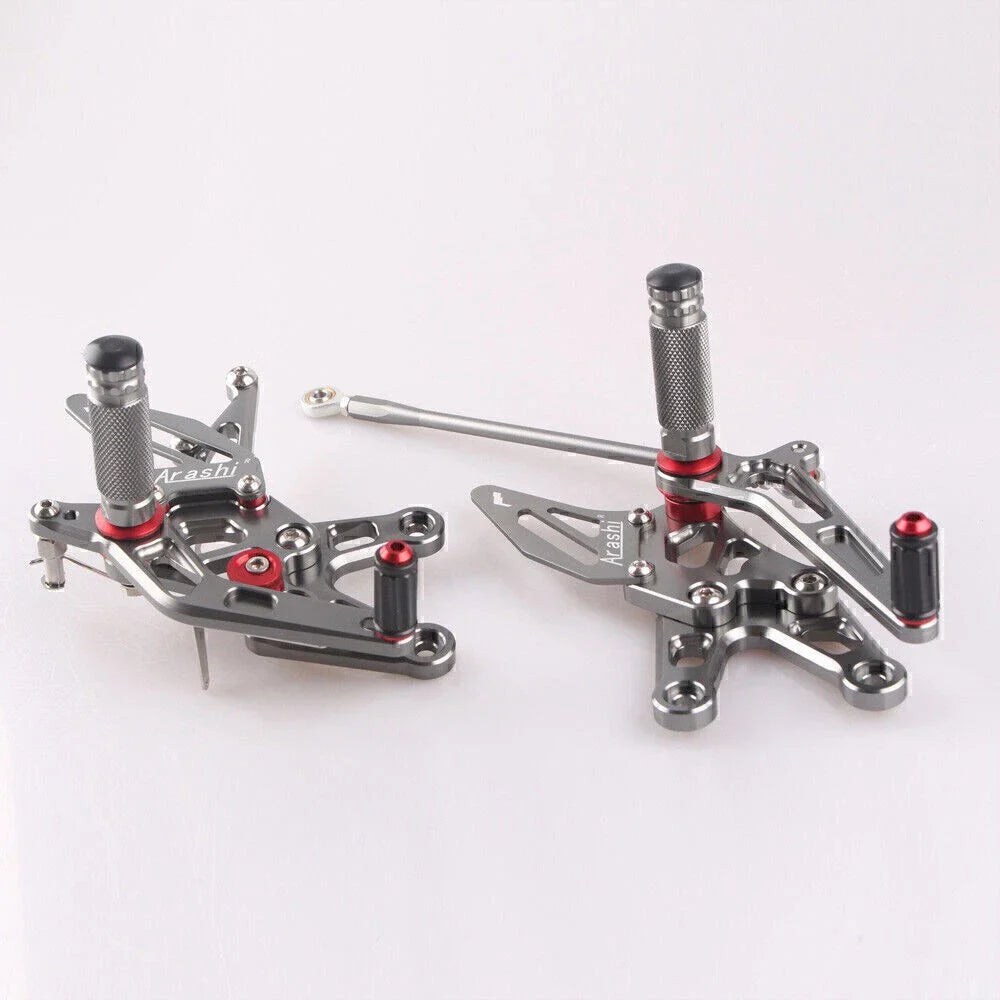 Rearset Footpegs Pedals Brackets for Kawasaki ZX10R (2006-2007)