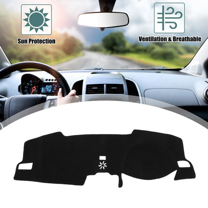 Black Polyester Dashboard Cover Mat for Honda Civic (2020-2023)