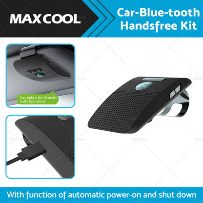 Bluetooth Handsfree Speaker Phone Clip for Black Car Sun Visor
