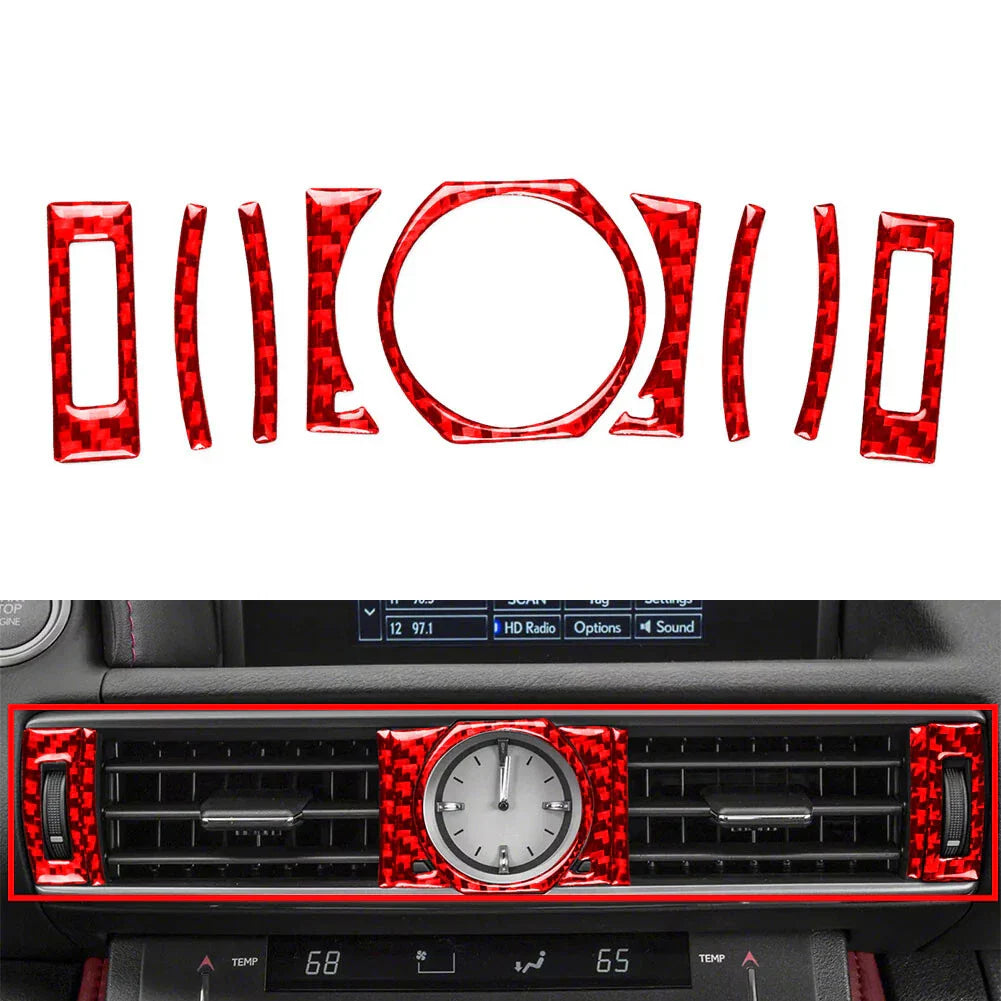 Red Center Air Vent Outlet Cover Trim for Lexus RC300 350 200T (2015-2024)