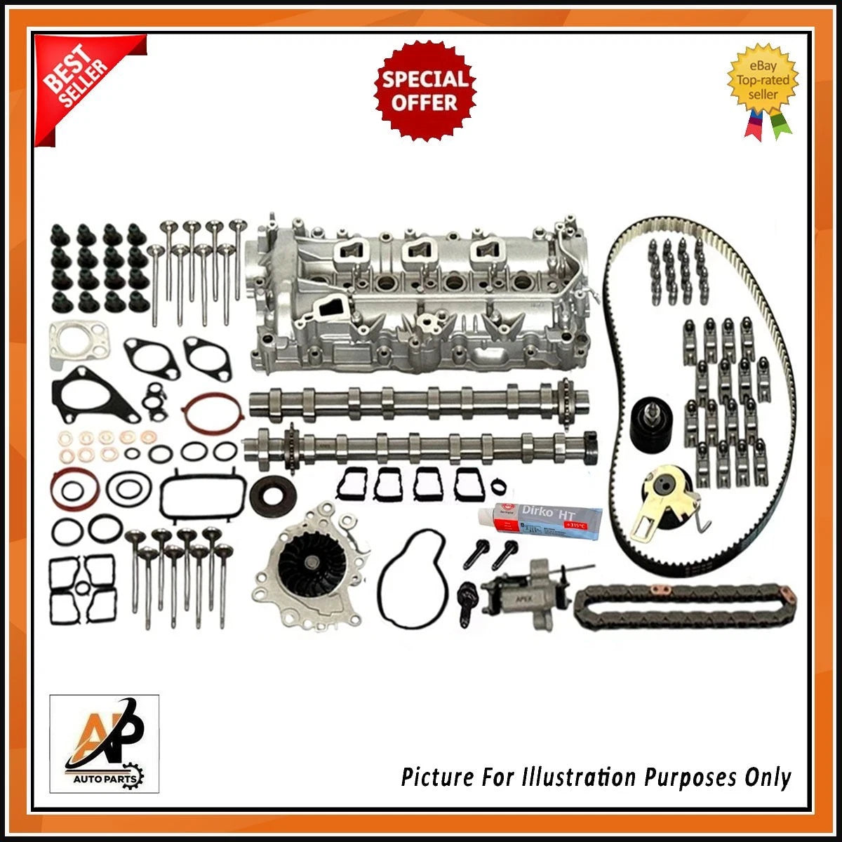 Camshaft Carrier Housing Rebuild Kit for Peugeot 2008 1.5 HDi (2014–2022)