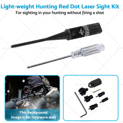 Hunting Red Dot Laser Bore Sight for .22 to .50 Caliber Rifles