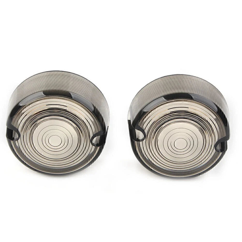 Smoken Turn Signal Lens Cover for Harley Dyna FXD FXR Sportster XLH 883 1200