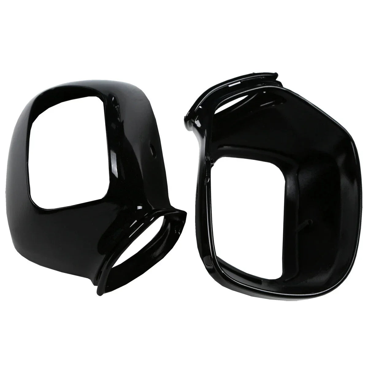 Black Rear View Mirror Case Covers for Honda Goldwing GL1800 (2001-2017)