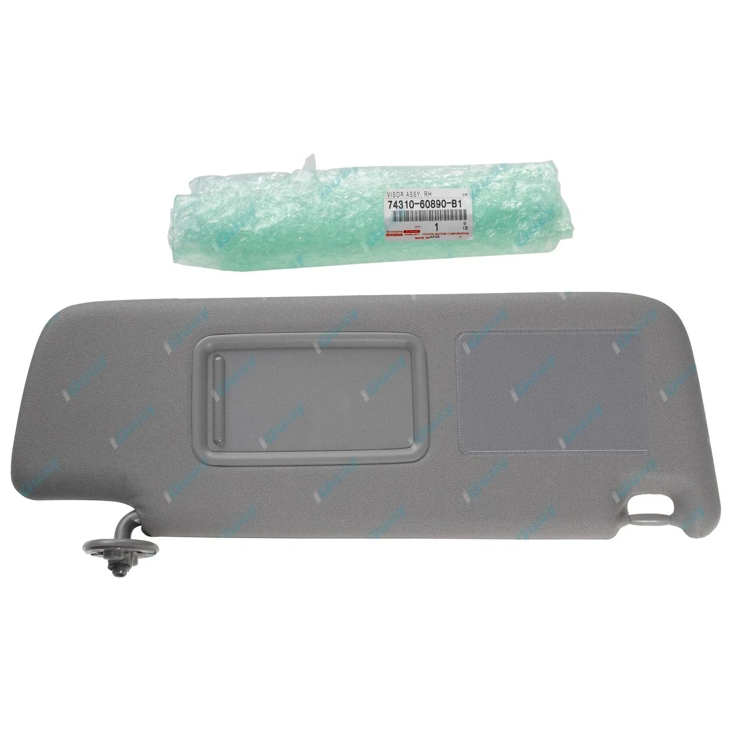 Genuine Stone Grey RH Sun Visor for Toyota Prado 120 Series (2003-2009)