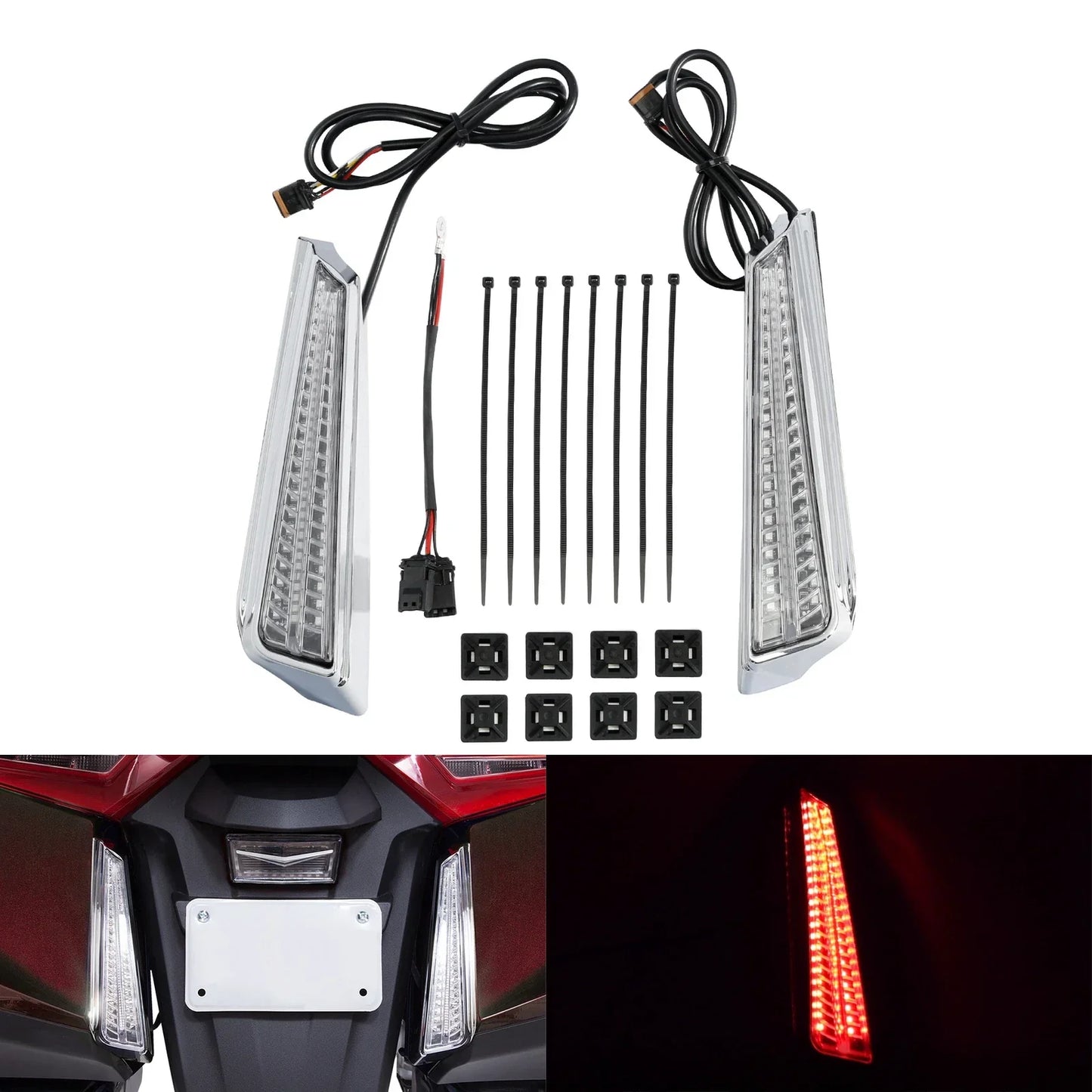 Rear LED Turn Signal Lights for Honda Goldwing 1800 GL1800 (2018-2025)