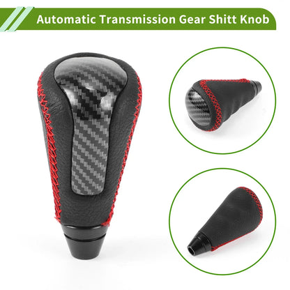 Automatic Gear Shift Knob for Lexus GS300 2006-2011 Plastic Faux Leather Black Red