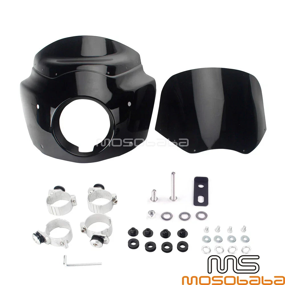 Dark Smoke Headlight Fairing for Harley Softail LowRider (2018-2023)