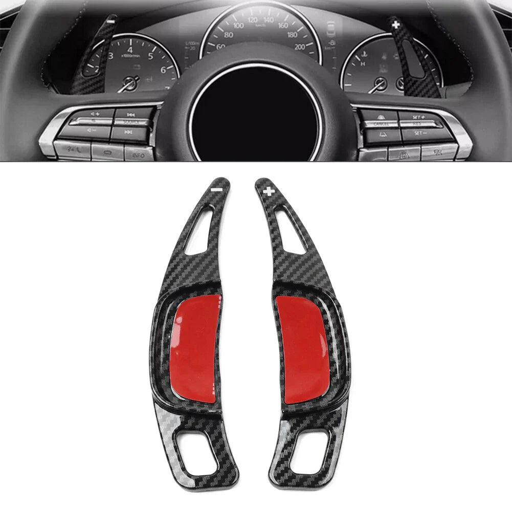 Steering Wheel Shift Paddle Extensions for Mazda 3, CX-30, CX-50, CX-60, CX-90, MX-30 (2020-2023)