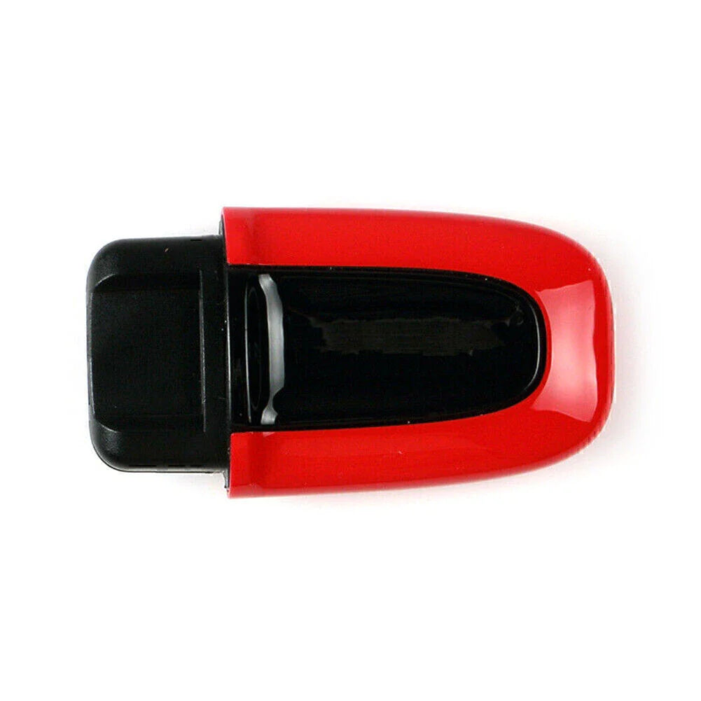 Red ABS One Button Start Key Cover Case for Macan (2015-2023)