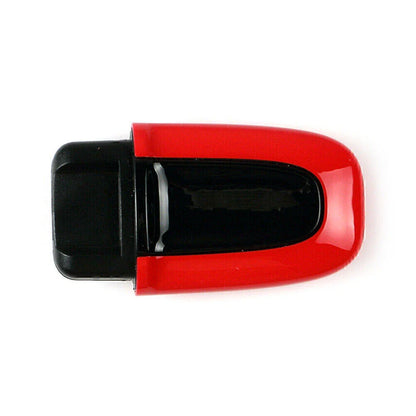Red ABS One Button Start Key Cover Case for Macan (2015-2023)