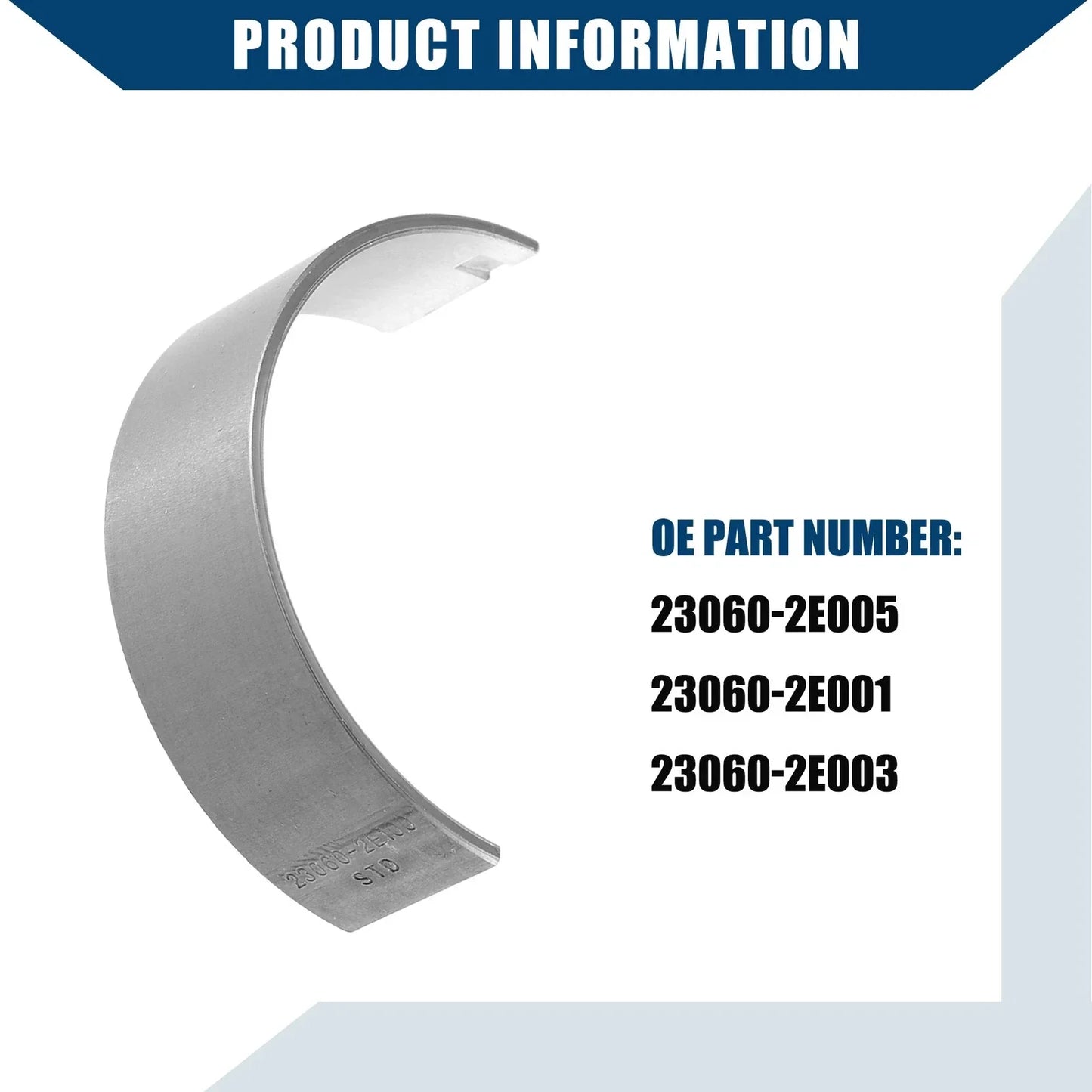 Set of 2 Car Connecting Rod Bearings for Hyundai Elantra (2014-2020)