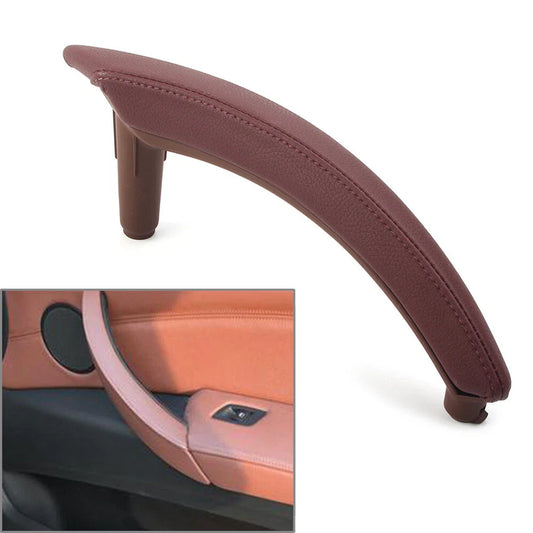 Red Brown Door Trim Pull Handle Right Side Real Leather for BMW X5 X6 (2007-2013)