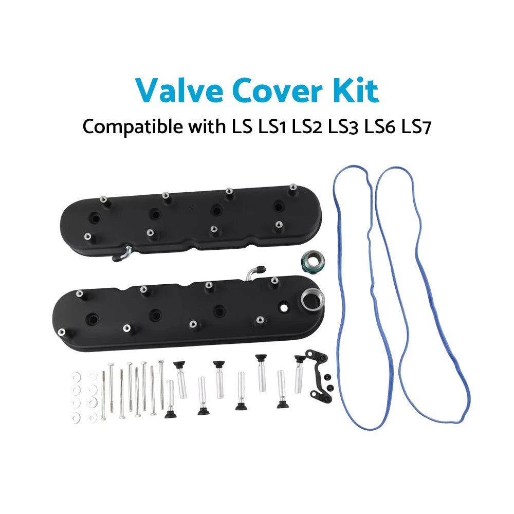 Aluminium Valve Cover Kit for Holden CHEV LS1 LS2 LS3 LS6 LS7