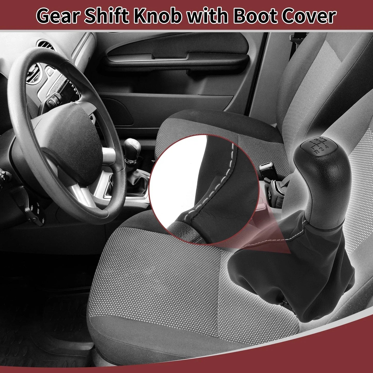 5 Speed Gear Shift Knob & Cover for Mercedes-Benz VITO (1996-1999)