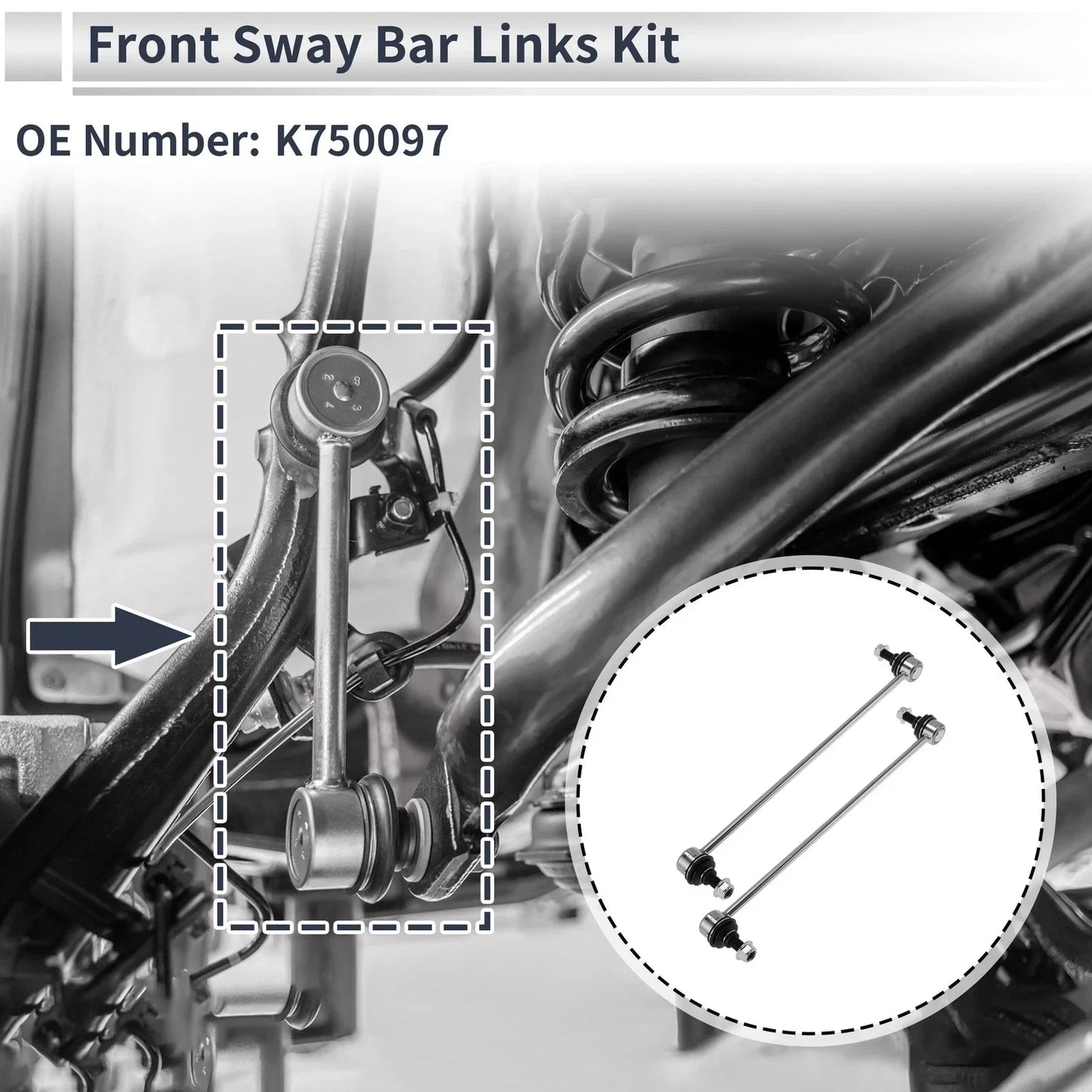 Front Stabilizer Bar Links for Honda Ridgeline 2006-2014 (2 x)