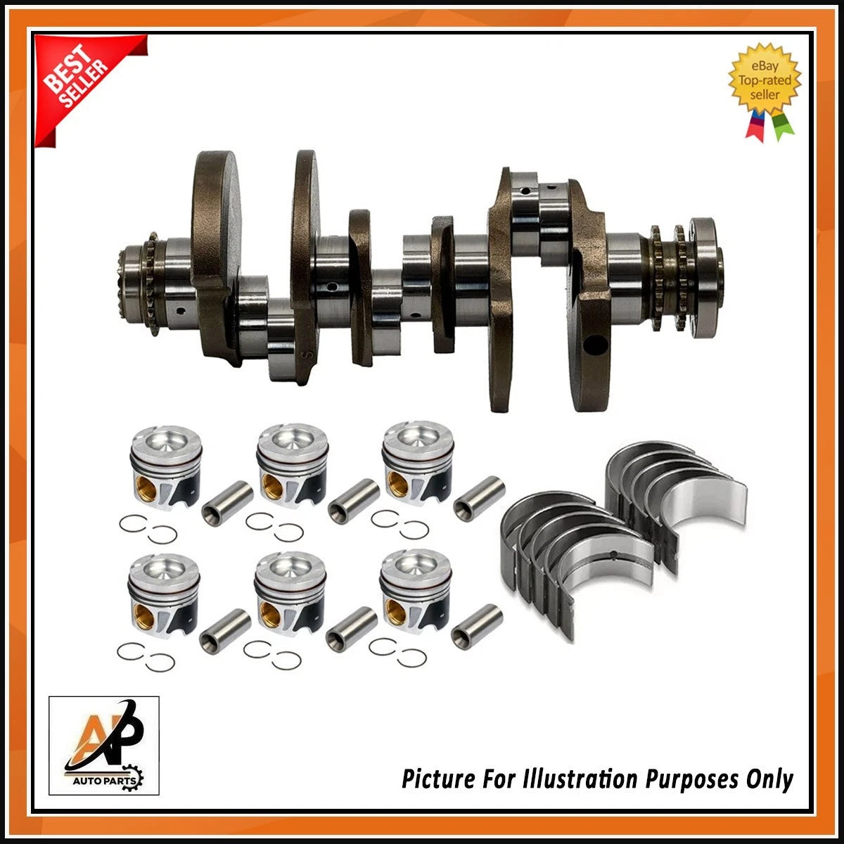 Crankshaft with Engine Kit Replacement for Audi Q5 Q7 A7 A8 (2010–2018)