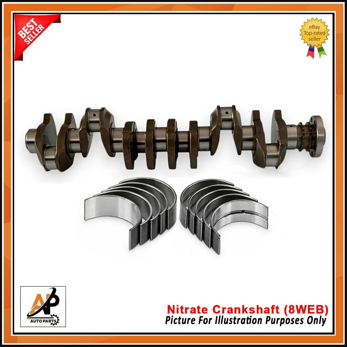 Crankshaft Bearing Set Heavy Duty for BMW 3.0D N57D30 (2009–2012)